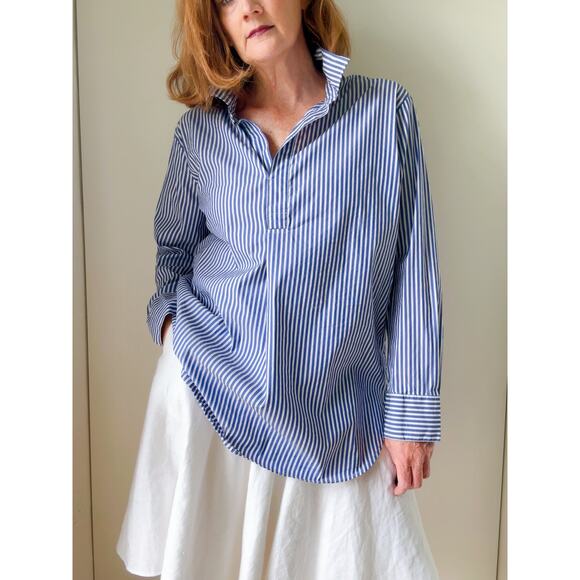 90s Lauren RL Off White Linen A Line skirt Size 2 Drop Waist Layering Classic - Picture 10 of 11